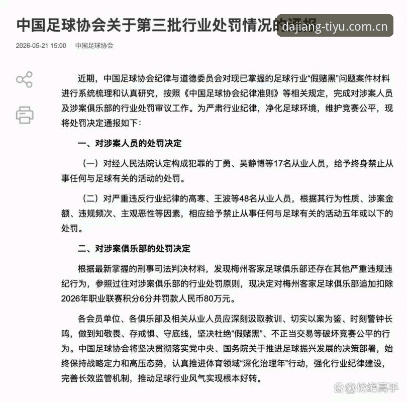 资深用户分享：足协第三批禁足名单深度解读，这些细节你可能错过了